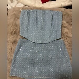 edikted sparkly skirt set